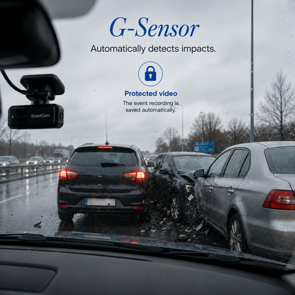G-Sensor automatically protects event videos