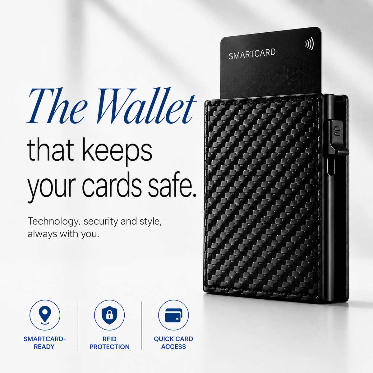 The SecureTech Smart Wallet that keeps your cards safe