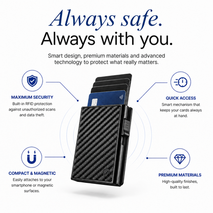 Always safe, always with you - premium carbon wallet